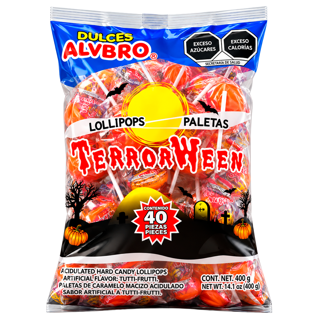 Alvbro Paleta Terrorween - La Bolsa Contiene 40 piezas