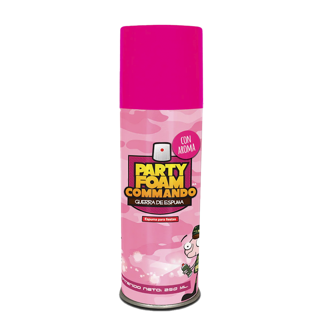 Plata Party foam Commando Gerra de Espuma 250ml