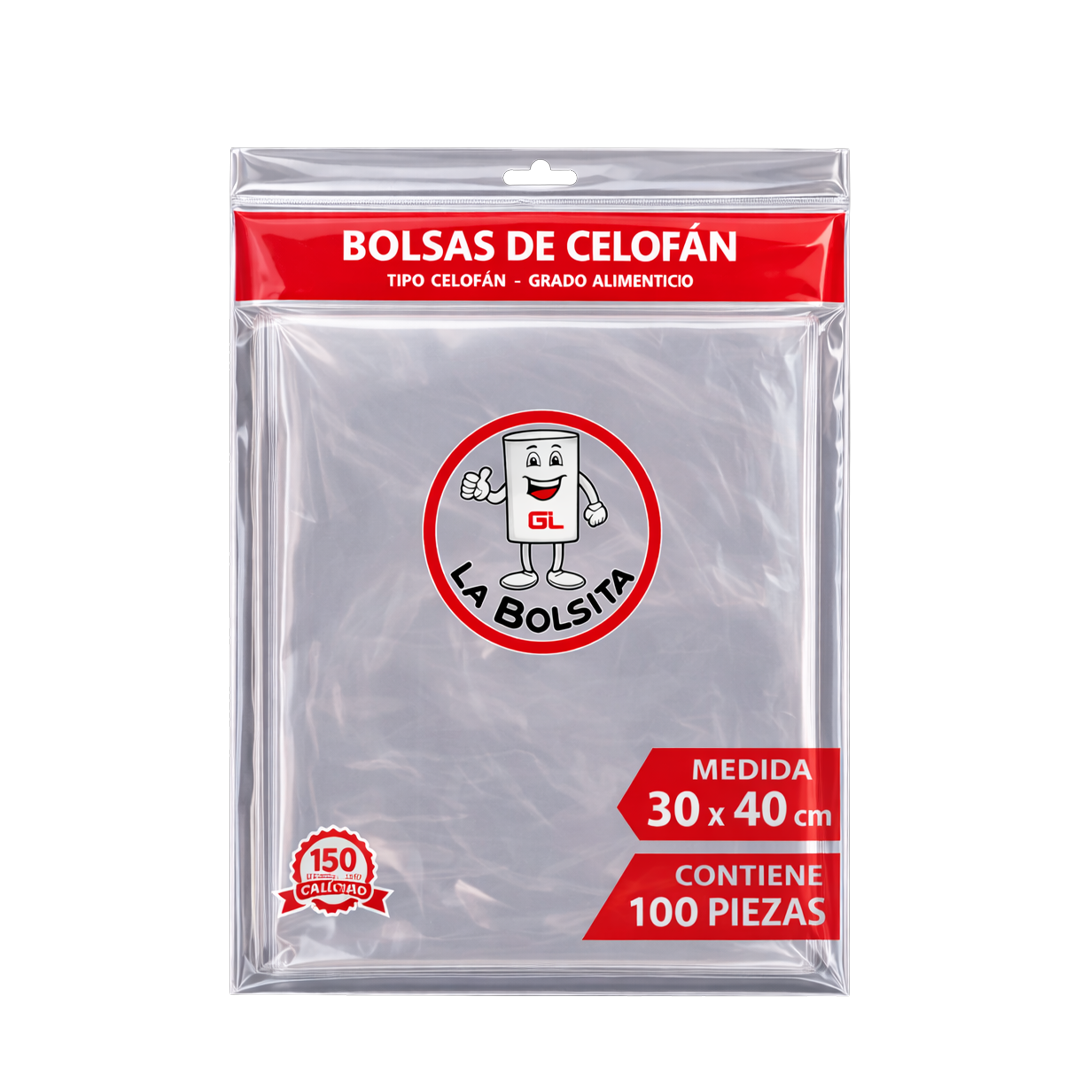 Alexa Bolsa de Celofán con Sello