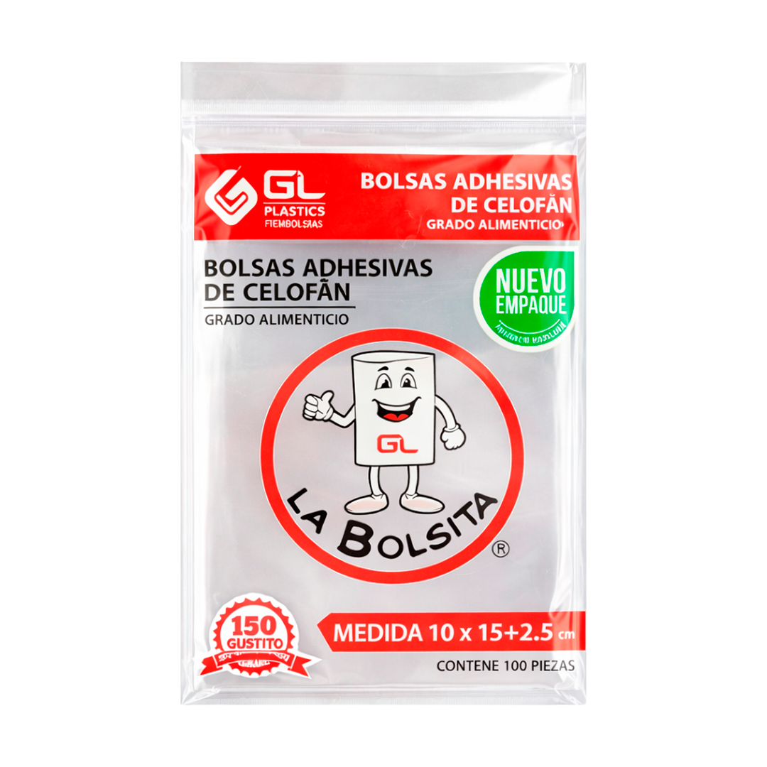 Alexa Bolsa de Celofán con Adhesivo