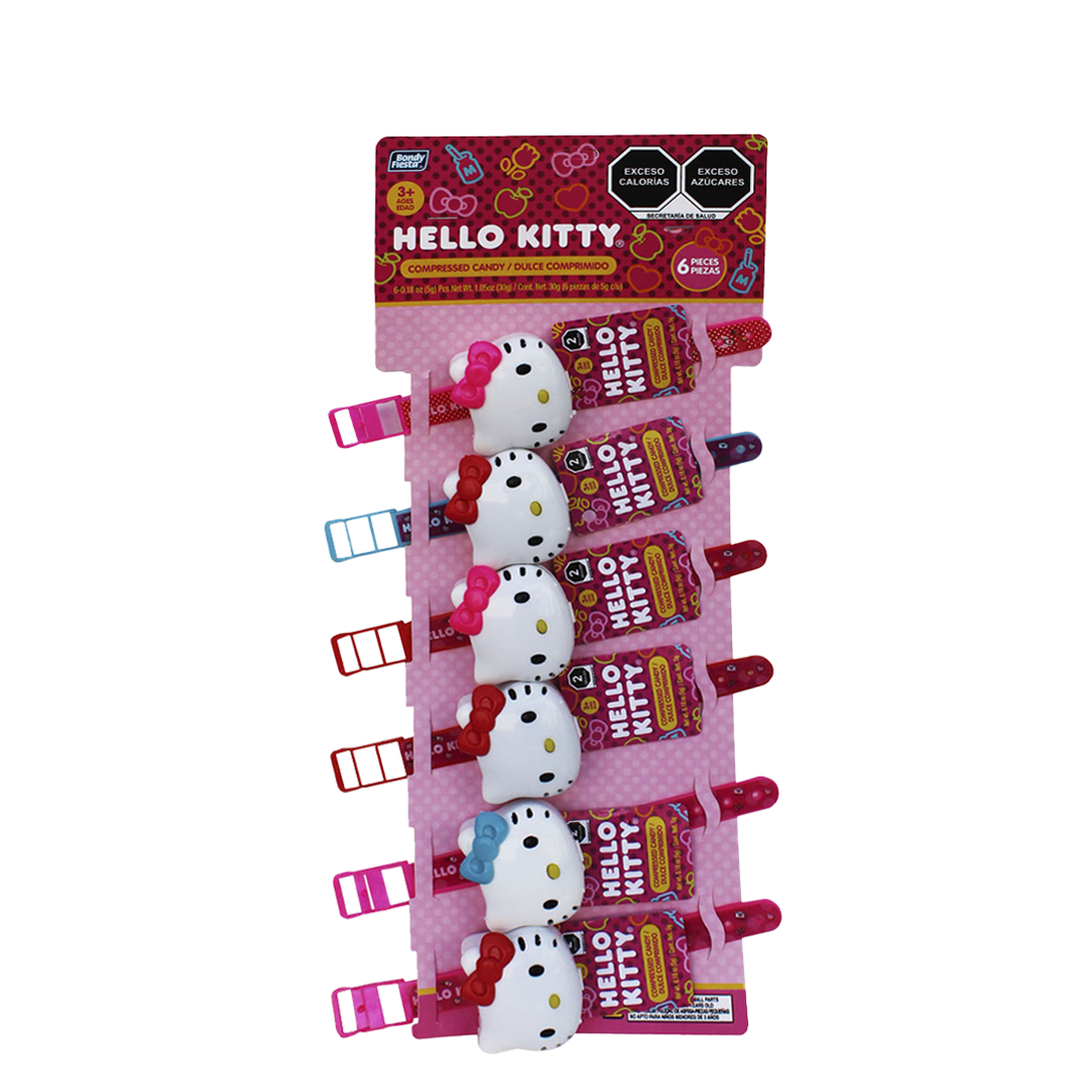 BONDY RELOJ HELLO KITY TIRA 1/6pzs (Caja:20dsp)