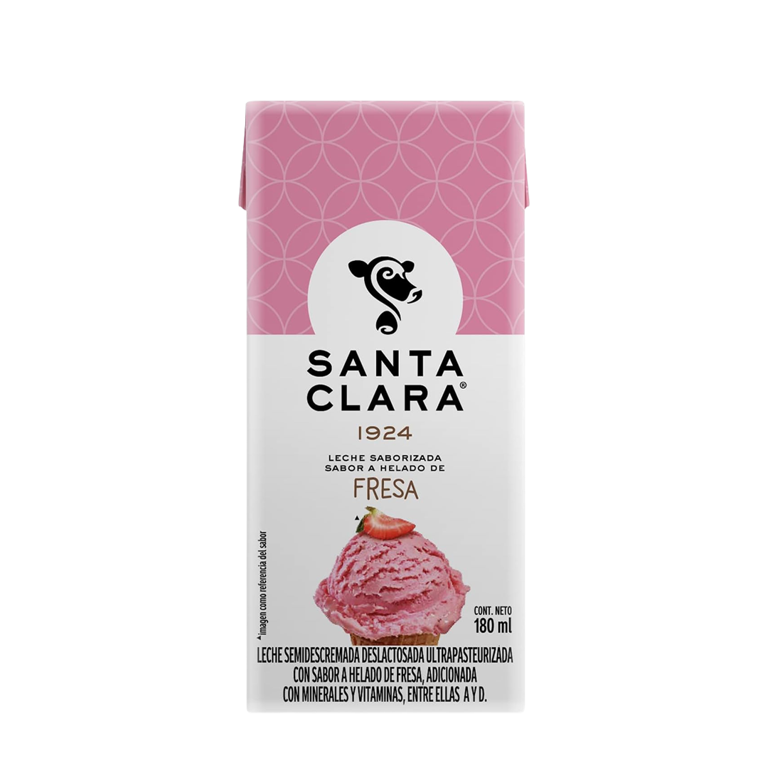 SANTA CLARA LECHE FRESA 4/180ml