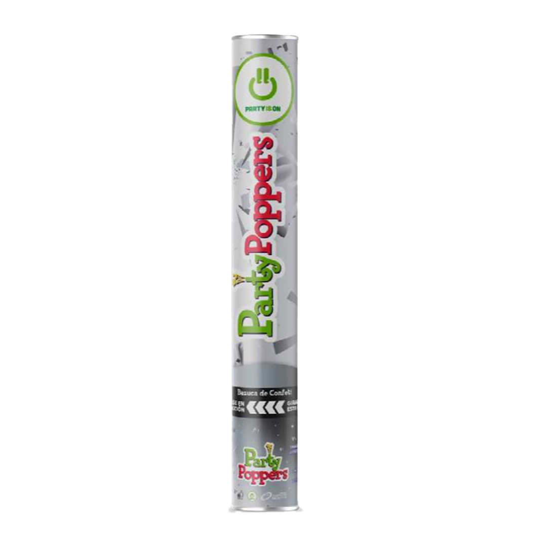 FS PARTY POPPER ESTRELLA PLATA 40 CM 1 (CAJA:72PZAS)