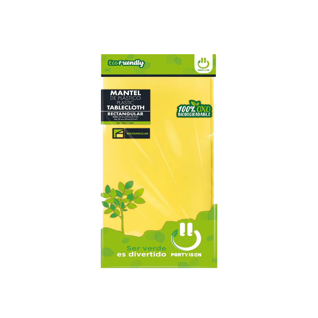 SELECTAS MANTEL PLAST AMAR 1/12pz (Caja:12dsp)