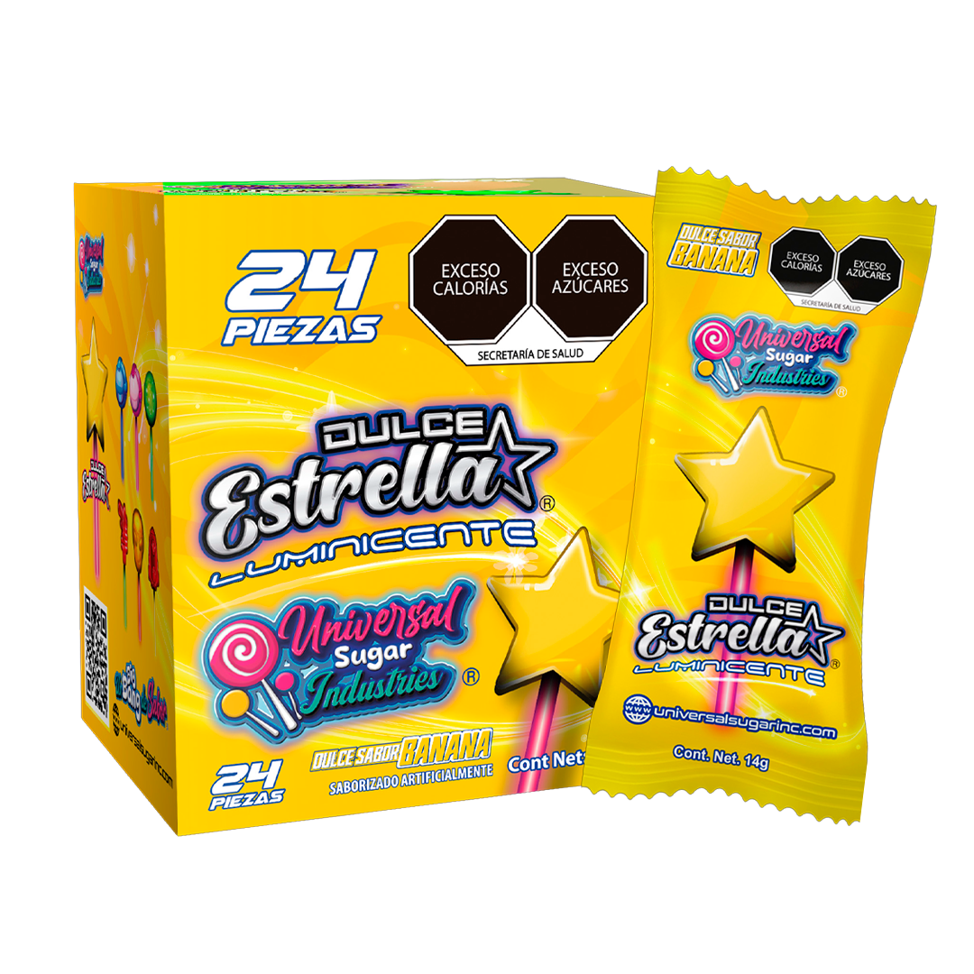 DIST LEON PAL ESTRELLA PLATANO 1/14GR (Caja:24dsp)
