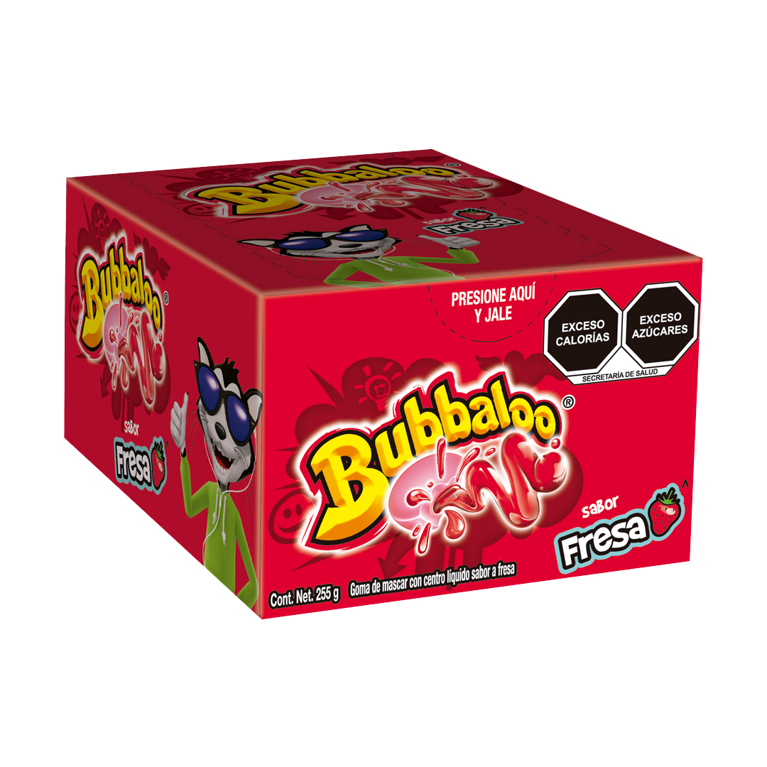 MONDELEZ BUBBALOO FRESA 1/50pzs (Caja: 32dsp)