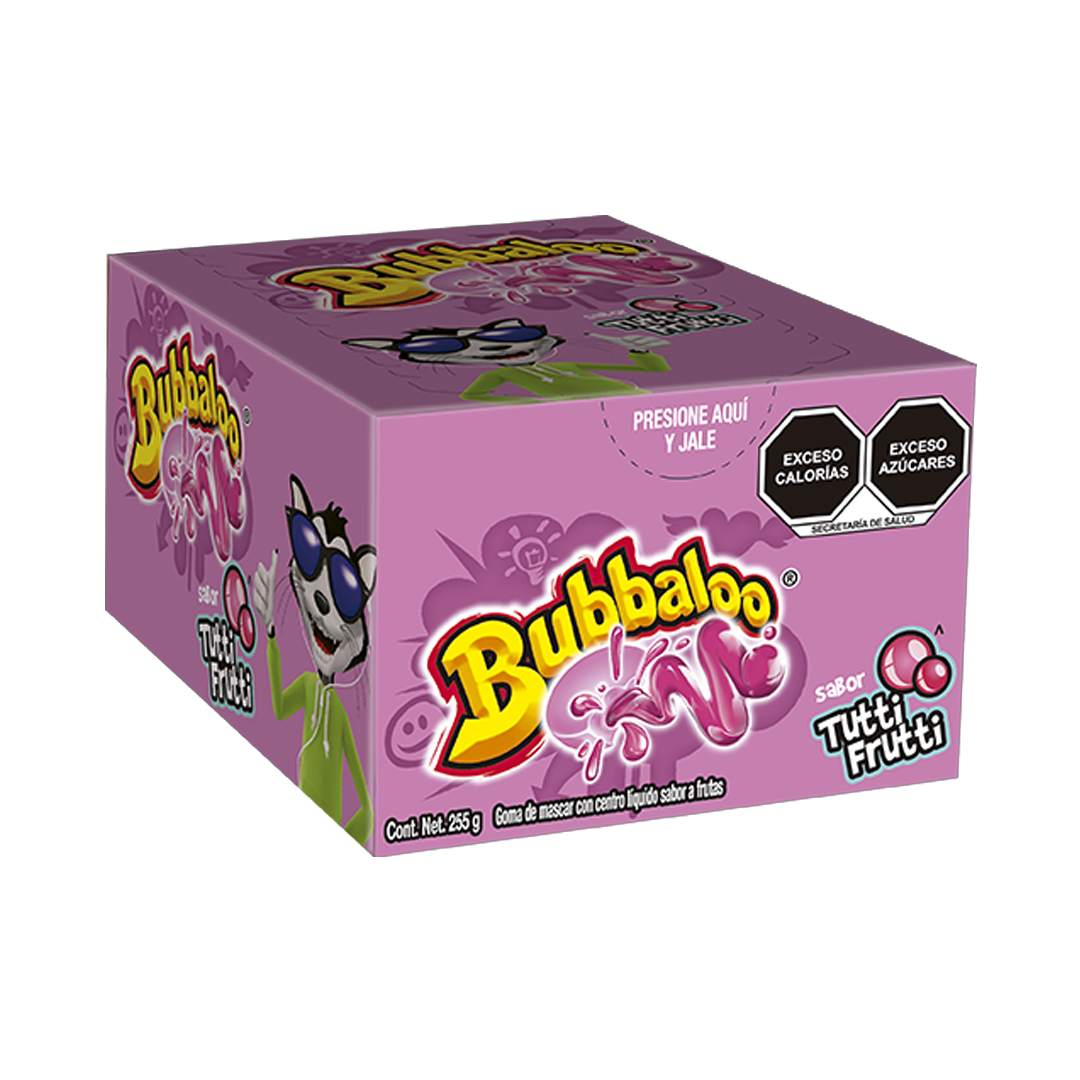 MONDELEZ BUBBALOO FRUTAS 1/50pzs (Caja: 32dsp)