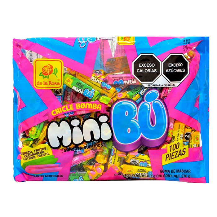 DLR CHICLE MINI BU 1/100pz (Caja:28dsp)