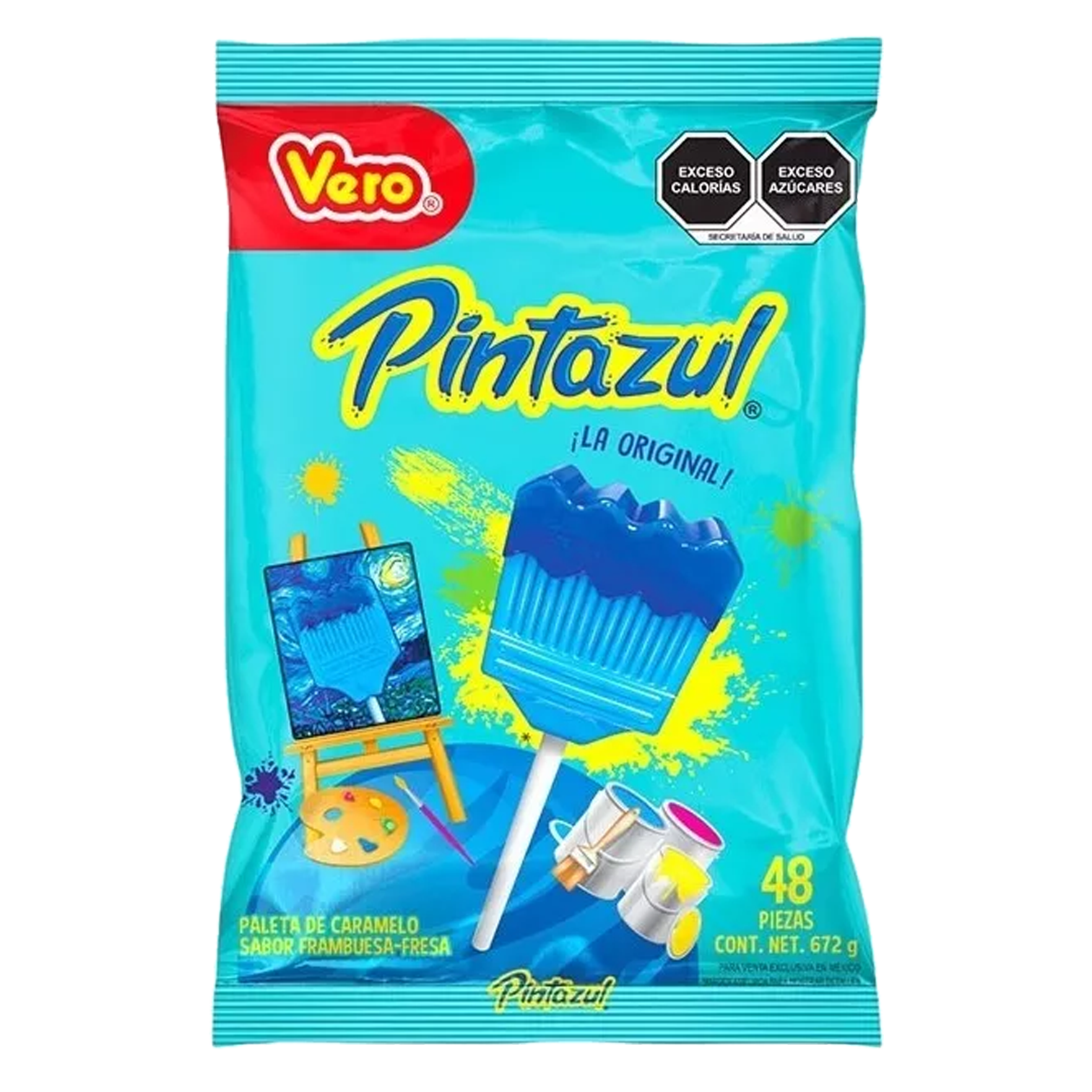 VERO PAL.BROCHITA PINTAZUL 1/48pzs (Caja:24bls)