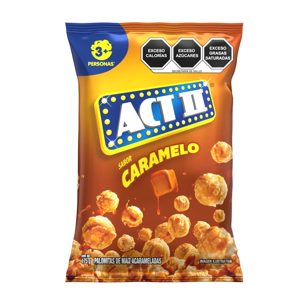 ACT II PALOMITAS CARAMELO 1/95gr (Caja:8pz)