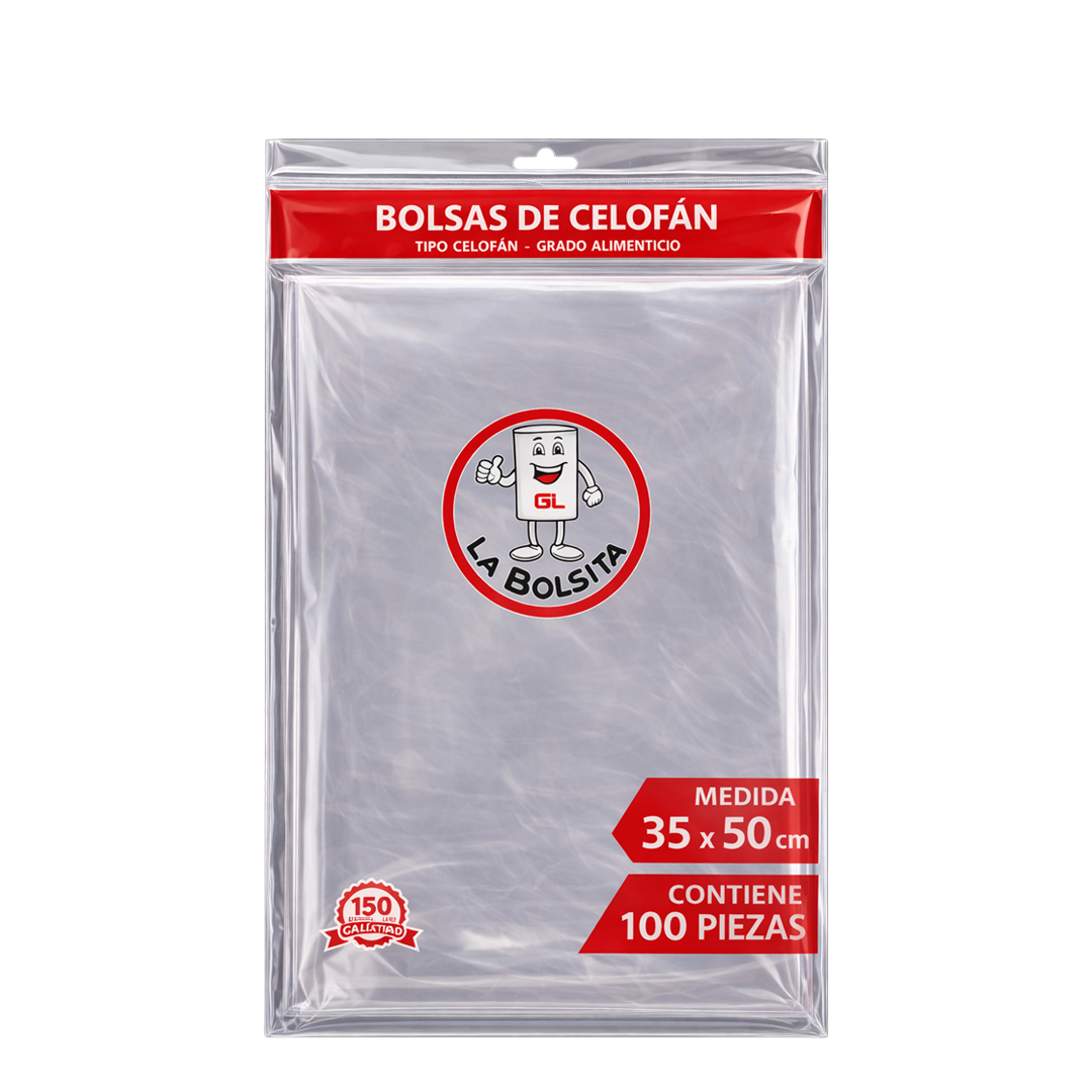 Alexa Bolsa de Celofán con Sello