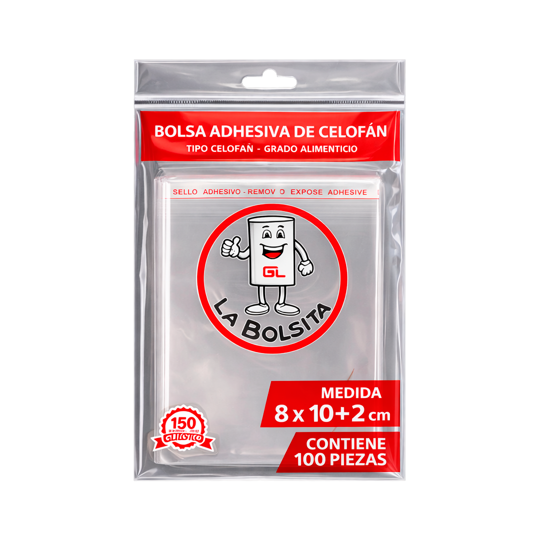 Alexa Bolsa de Celofán con Adhesivo