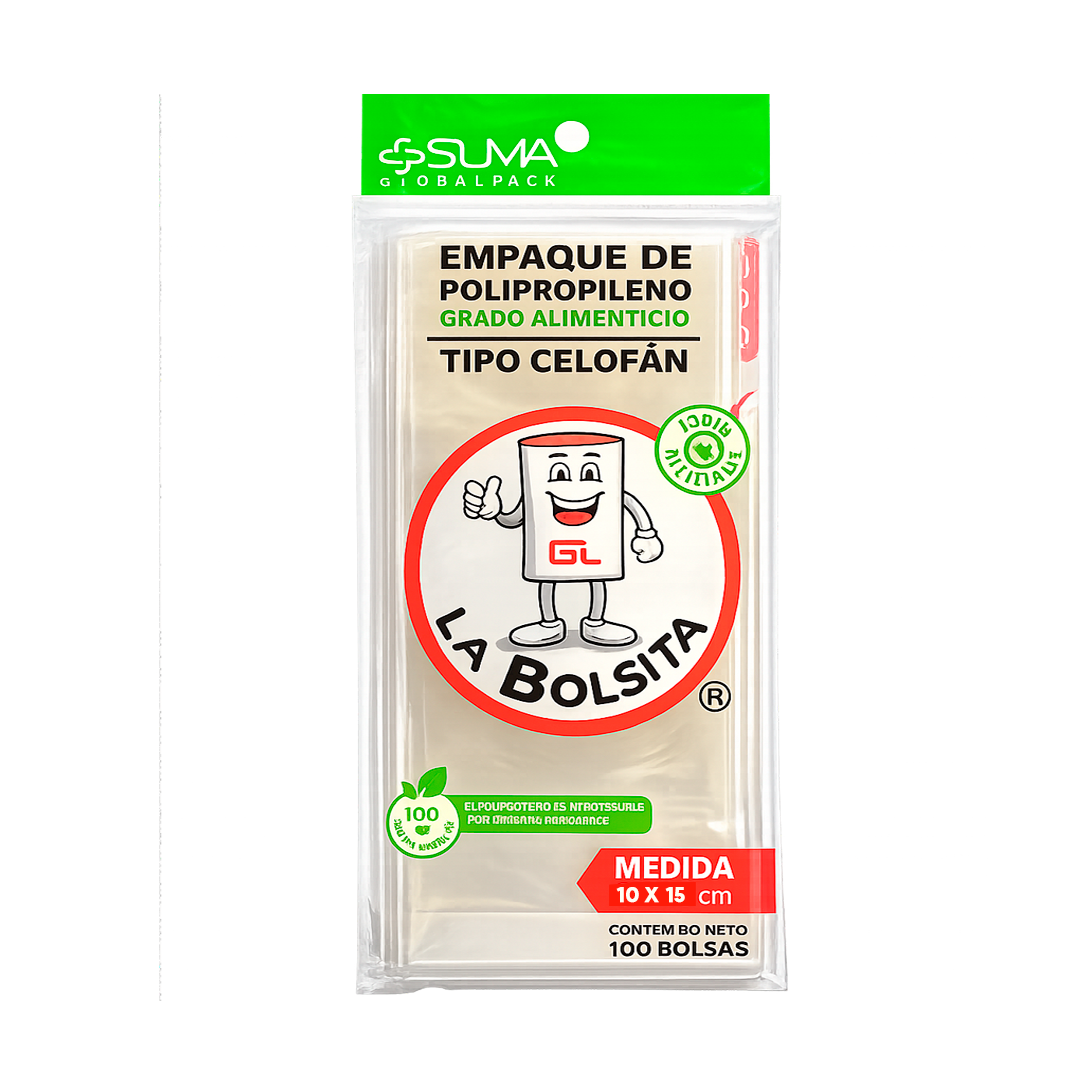 Alexa Bolsipack bolsa de Polipropileno Tipo Celofán
