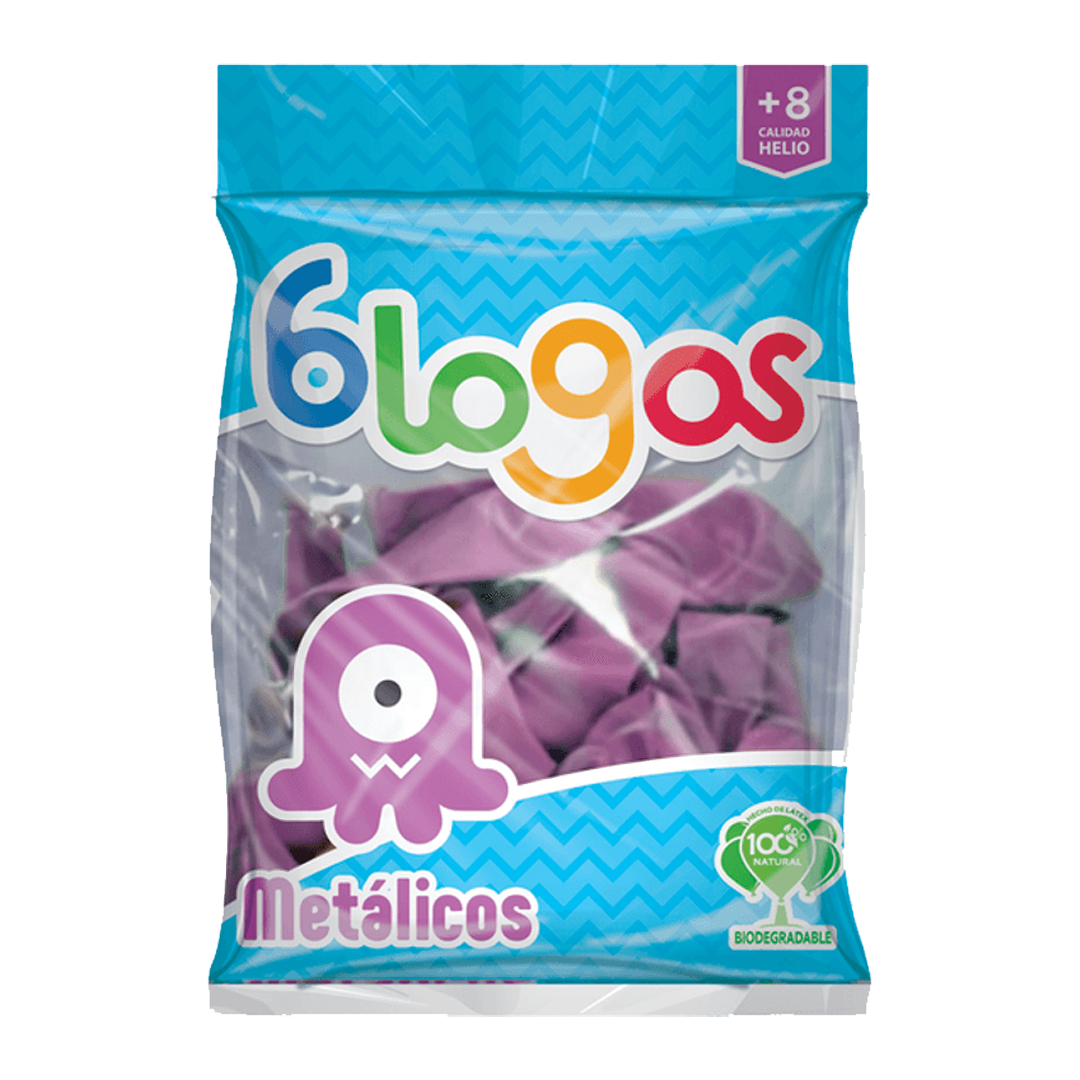 BLOGOS GLOBO MET ROSA #9 1/50pz (Caja:10dsp)