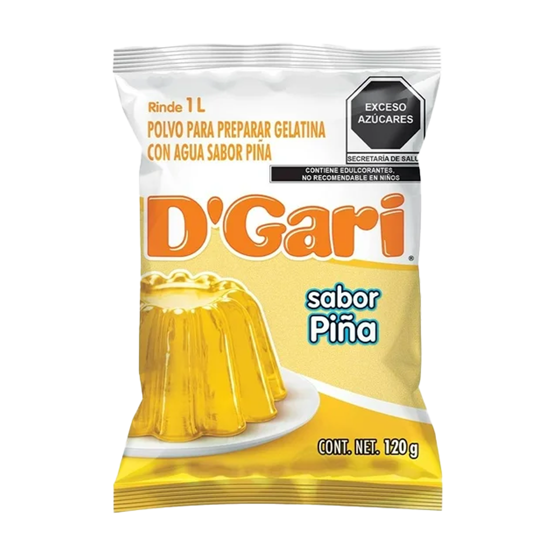 GARI GEL AGUA PIÑA 1/120 GRS (CAJA:50PZAS)