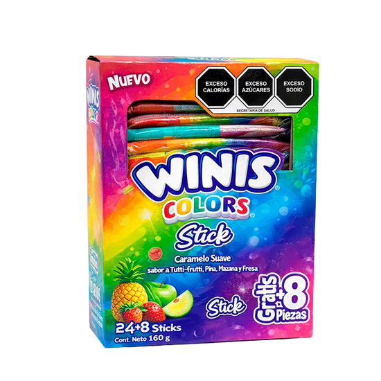 Winis Colors Stick - El Display Contiene 24 Piezas + 8 Piezas Gratis ...