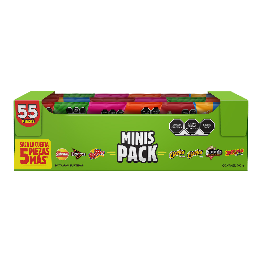 SABRITAS FRITURA MINIS 963gr 1/50pz