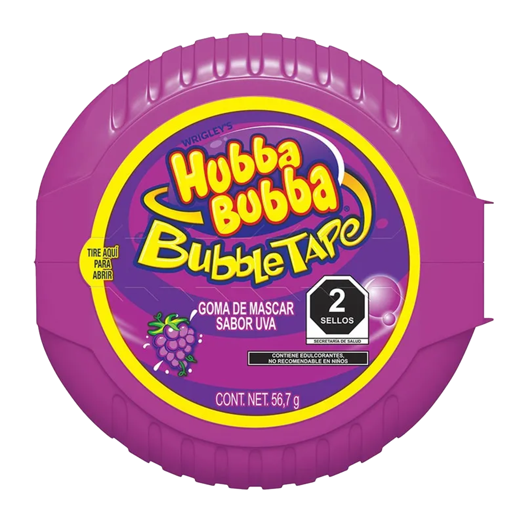LUCAS CHICLE HUBBA UVA 1/6pzs (Caja:12dsp)