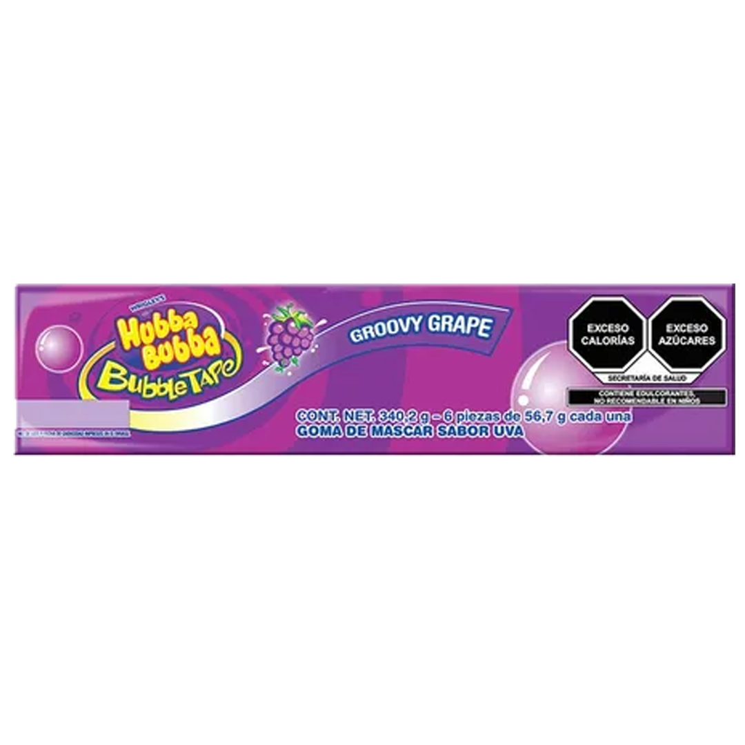 LUCAS CHICLE HUBBA UVA 1/6pzs (Caja:12dsp)